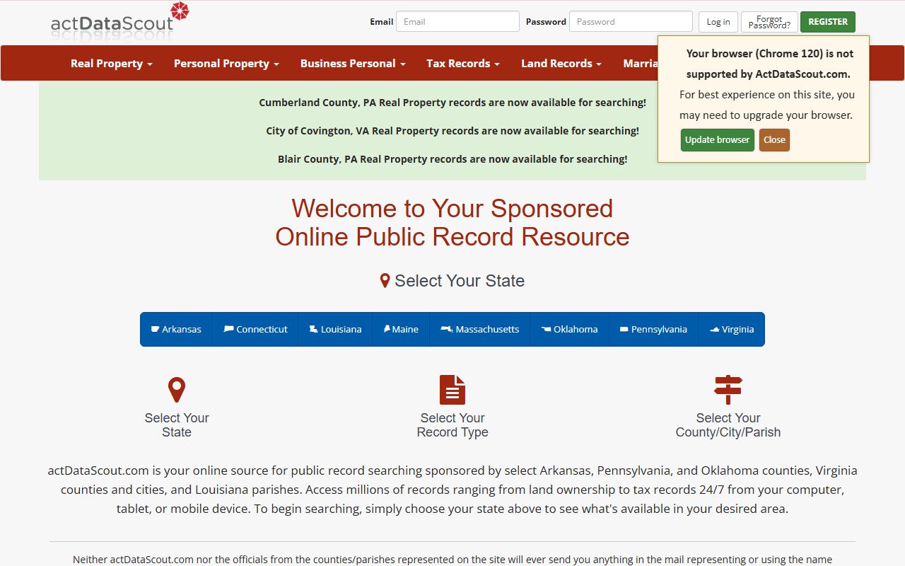 actdatascout property search for ashley county deed records