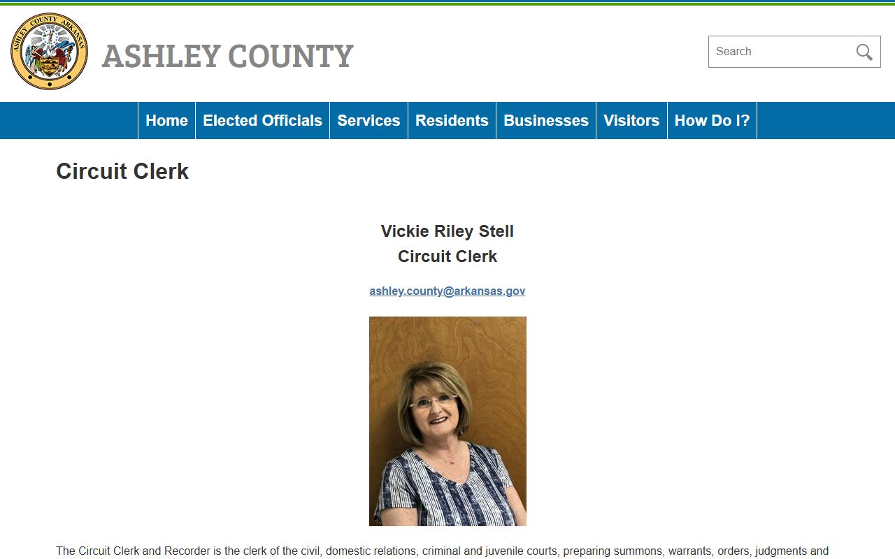 ashley county deed records county website circuit clerk page