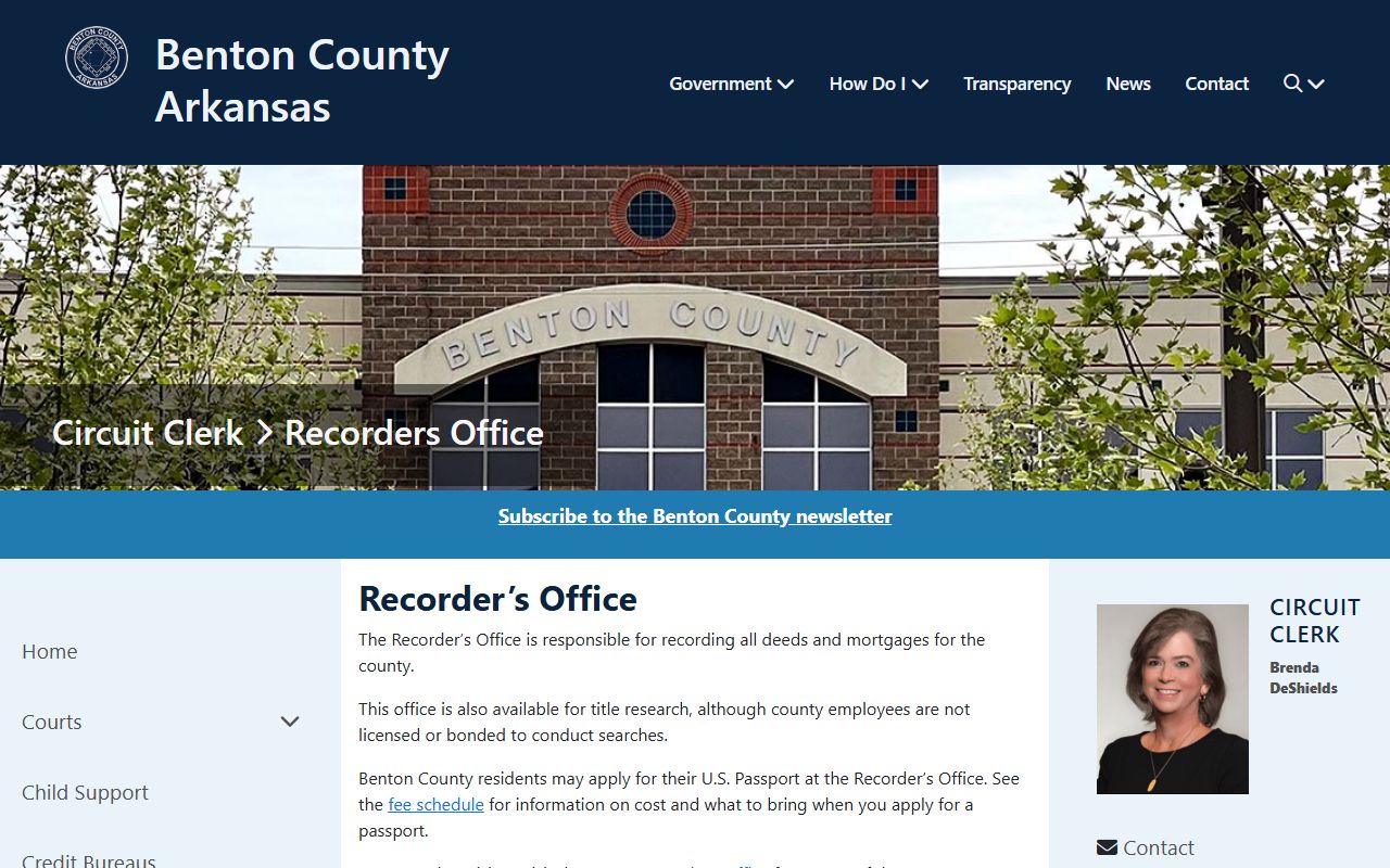 benton county recorders office deed records portal