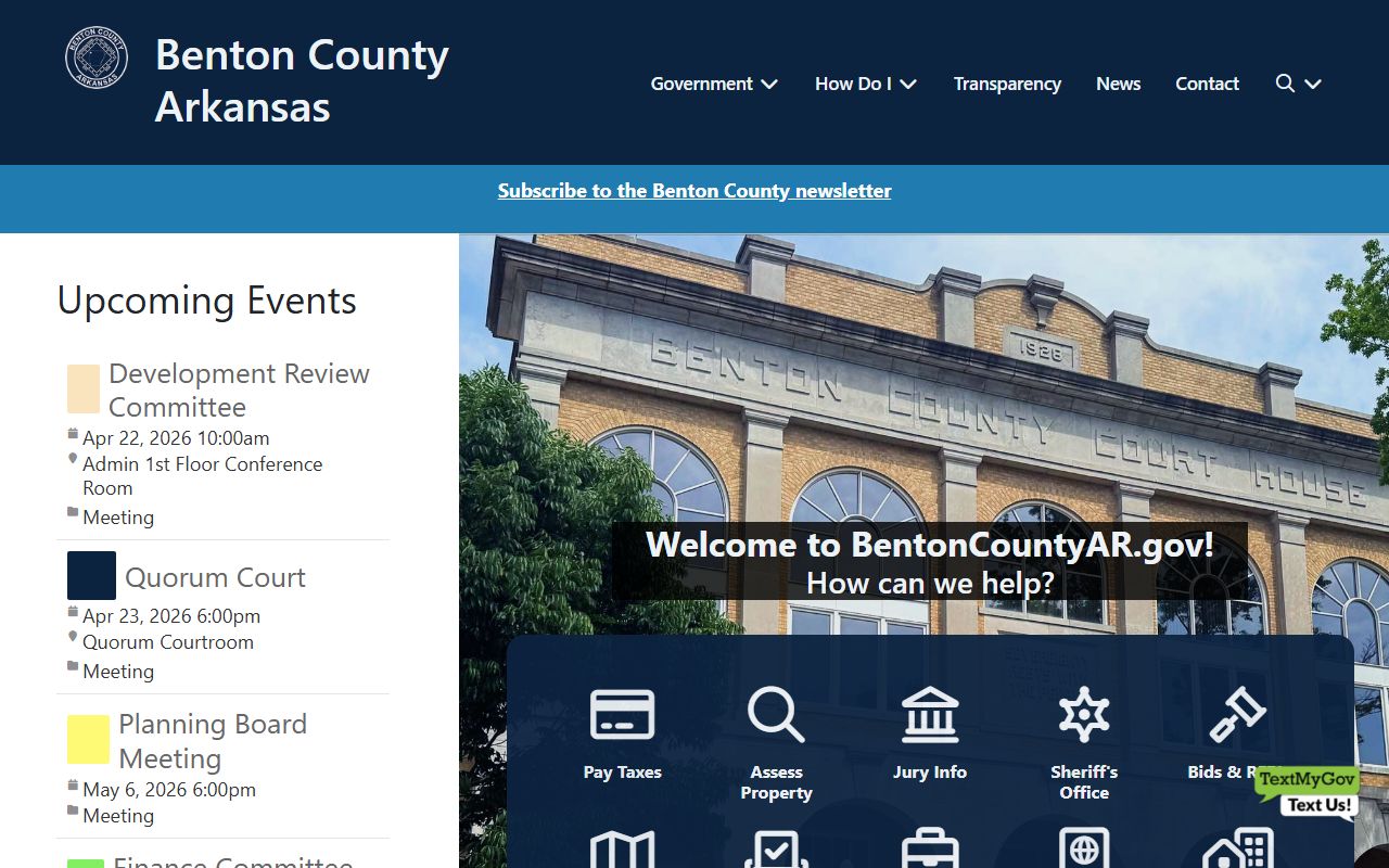 benton county website deed records offices