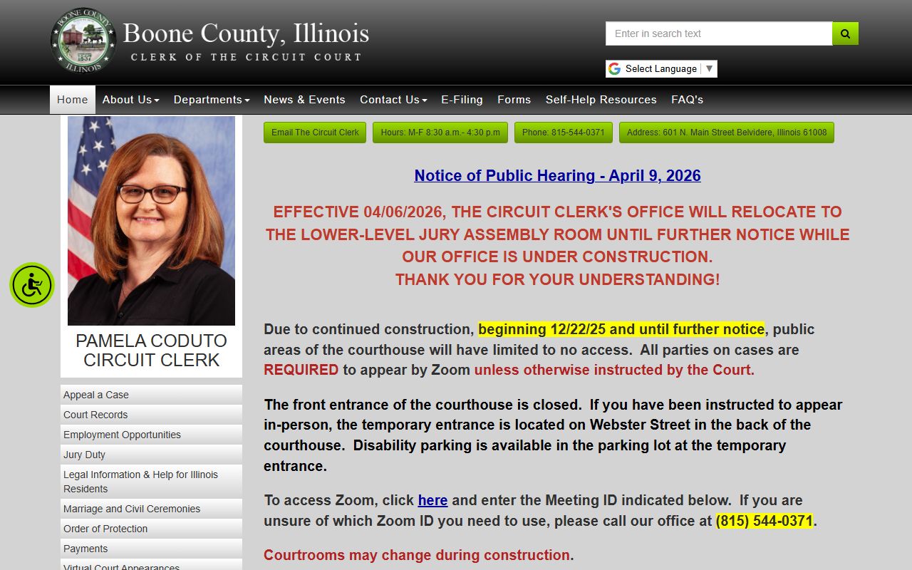 boone county circuit clerk deed records office