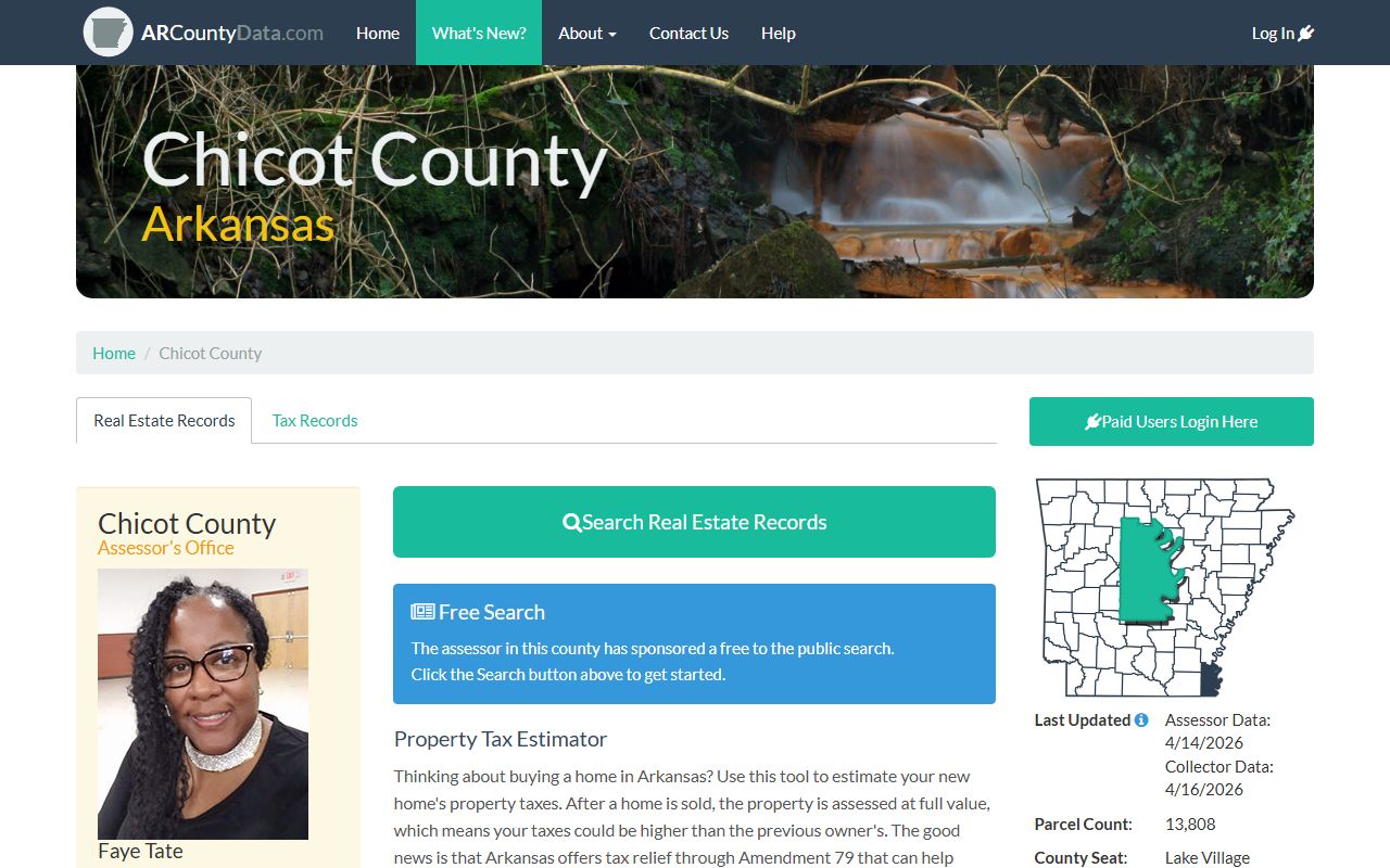 chicot county deed records arcountydata property search