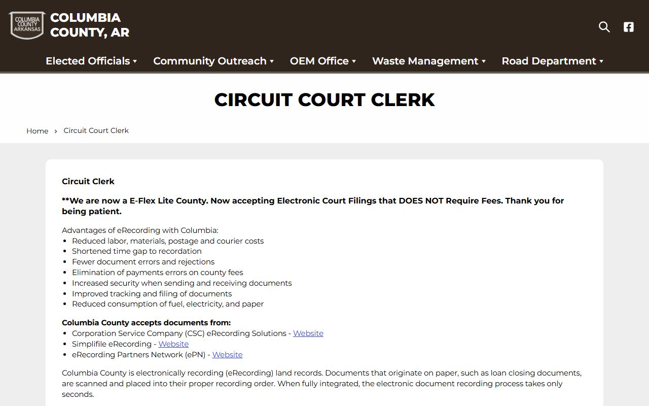 columbia County deed records