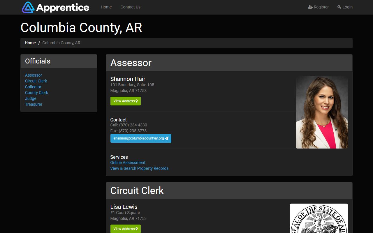 columbia County deed records