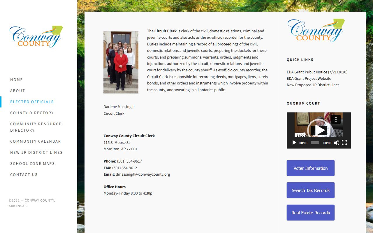 conway County deed records