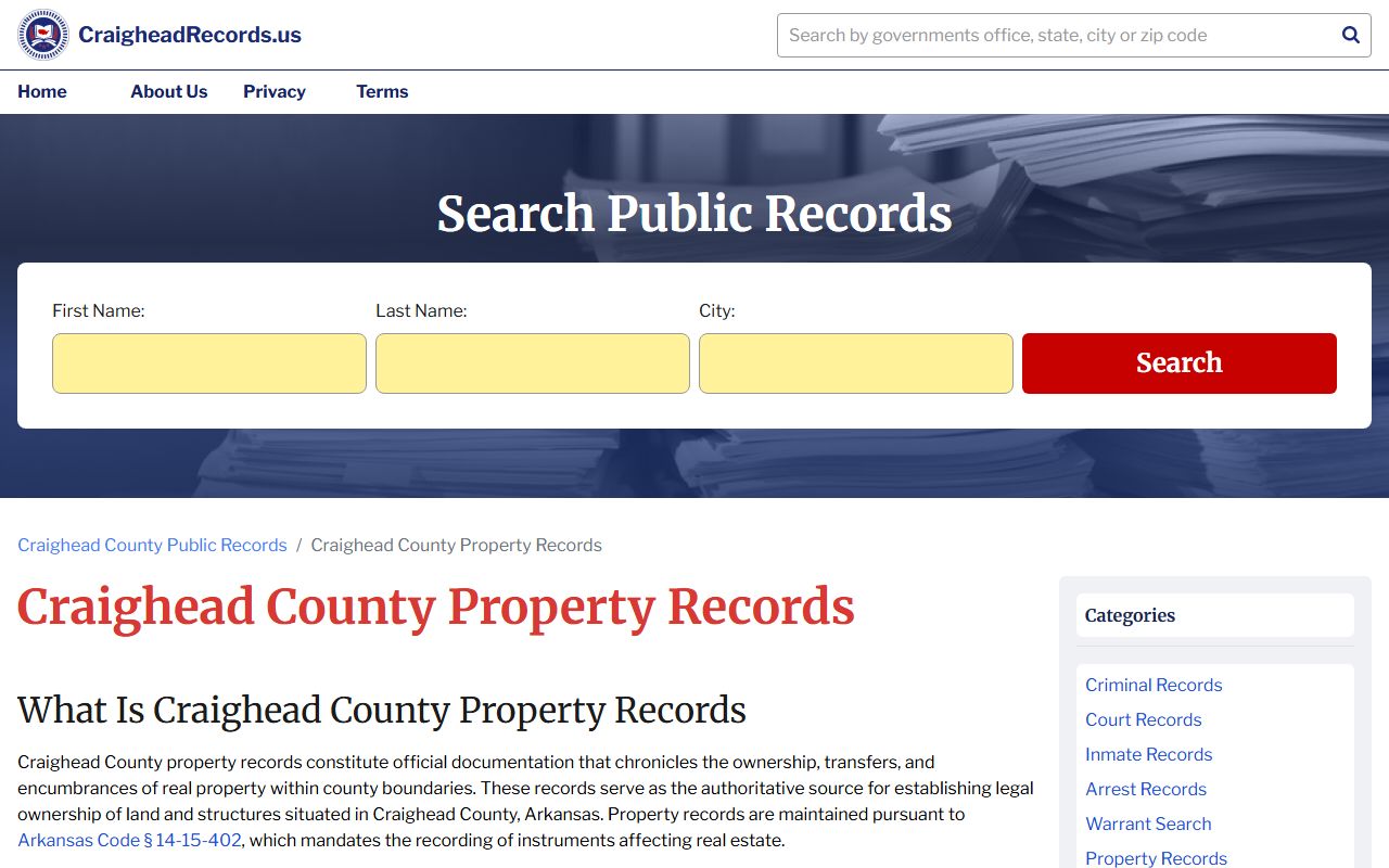 craighead County deed records