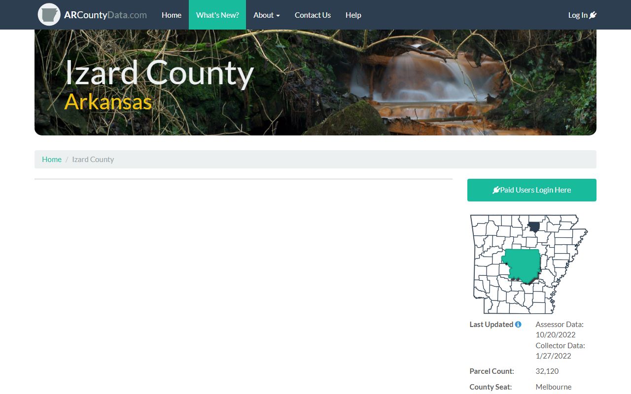 izard county arcountydata property deed search