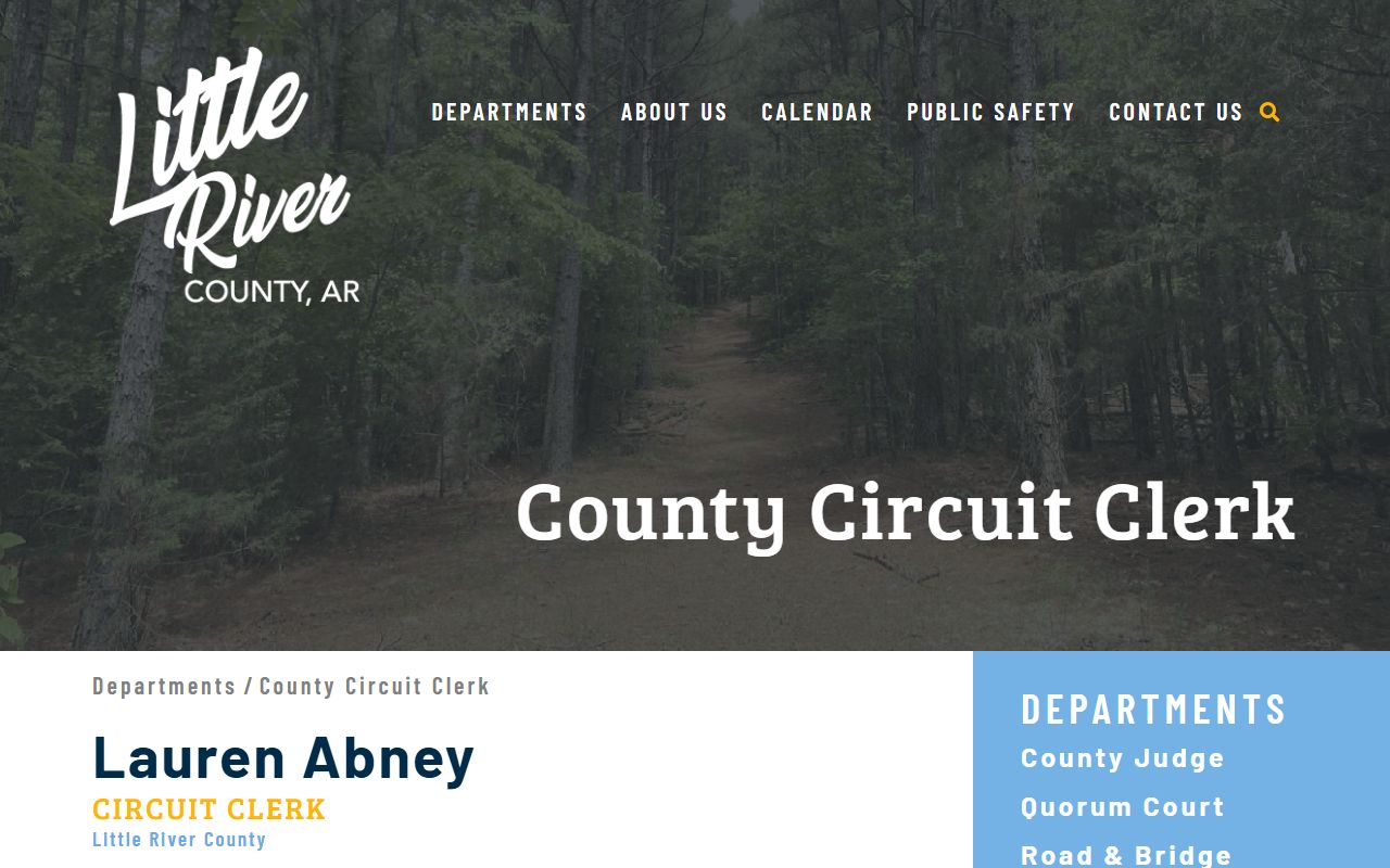 Little River County deed records circuit clerk office