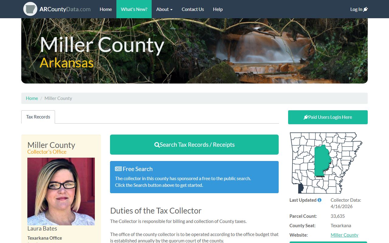 Miller County deed records arcountydata property search