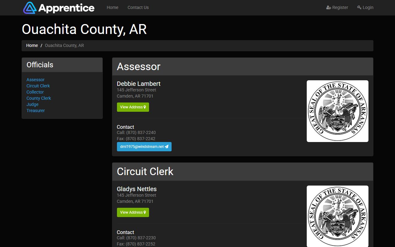 ouachita County deed records