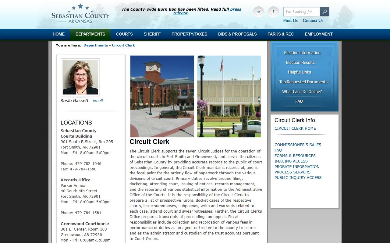 sebastian county circuit clerk deed records fort smith arkansas