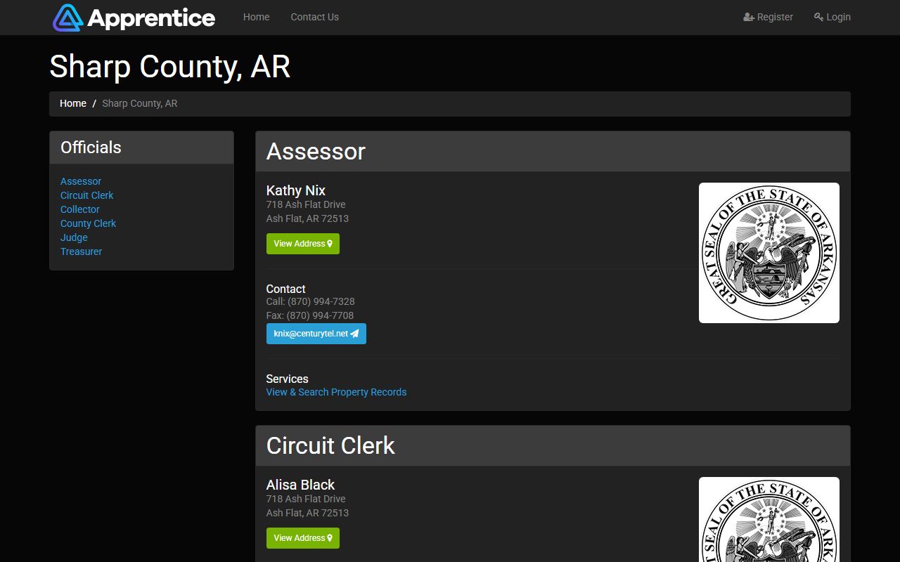 sharp county county service portal deed records ash flat arkansas