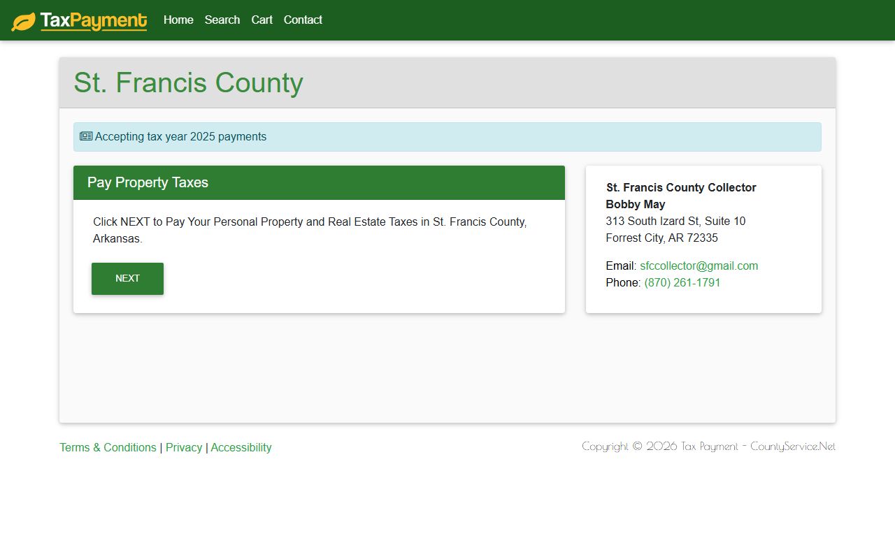 st. francis county property tax search portal deed records