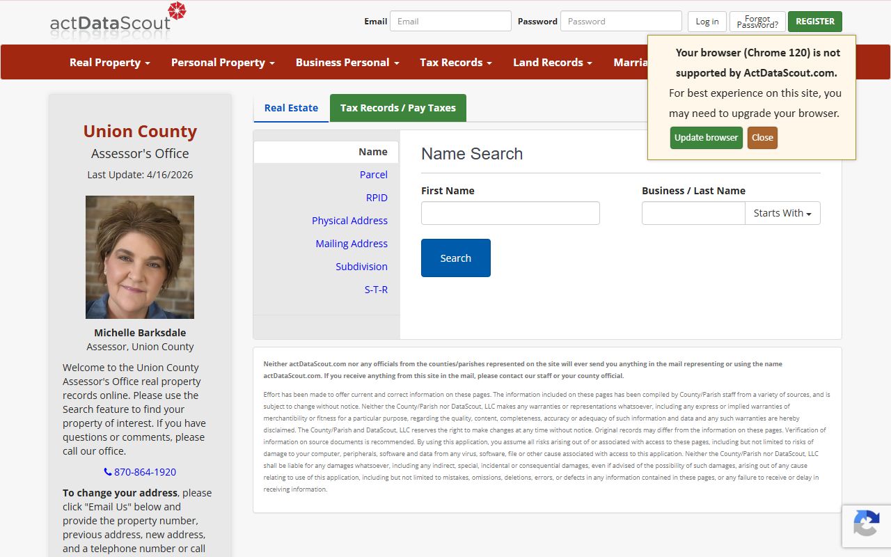 union county deed records actdatascout property search el dorado arkansas